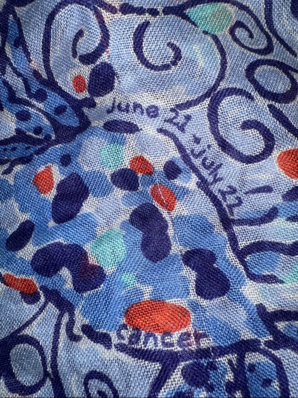 Lilly Pulitzer Zodiac Cancer Print Scarf - Picture 5 of 7